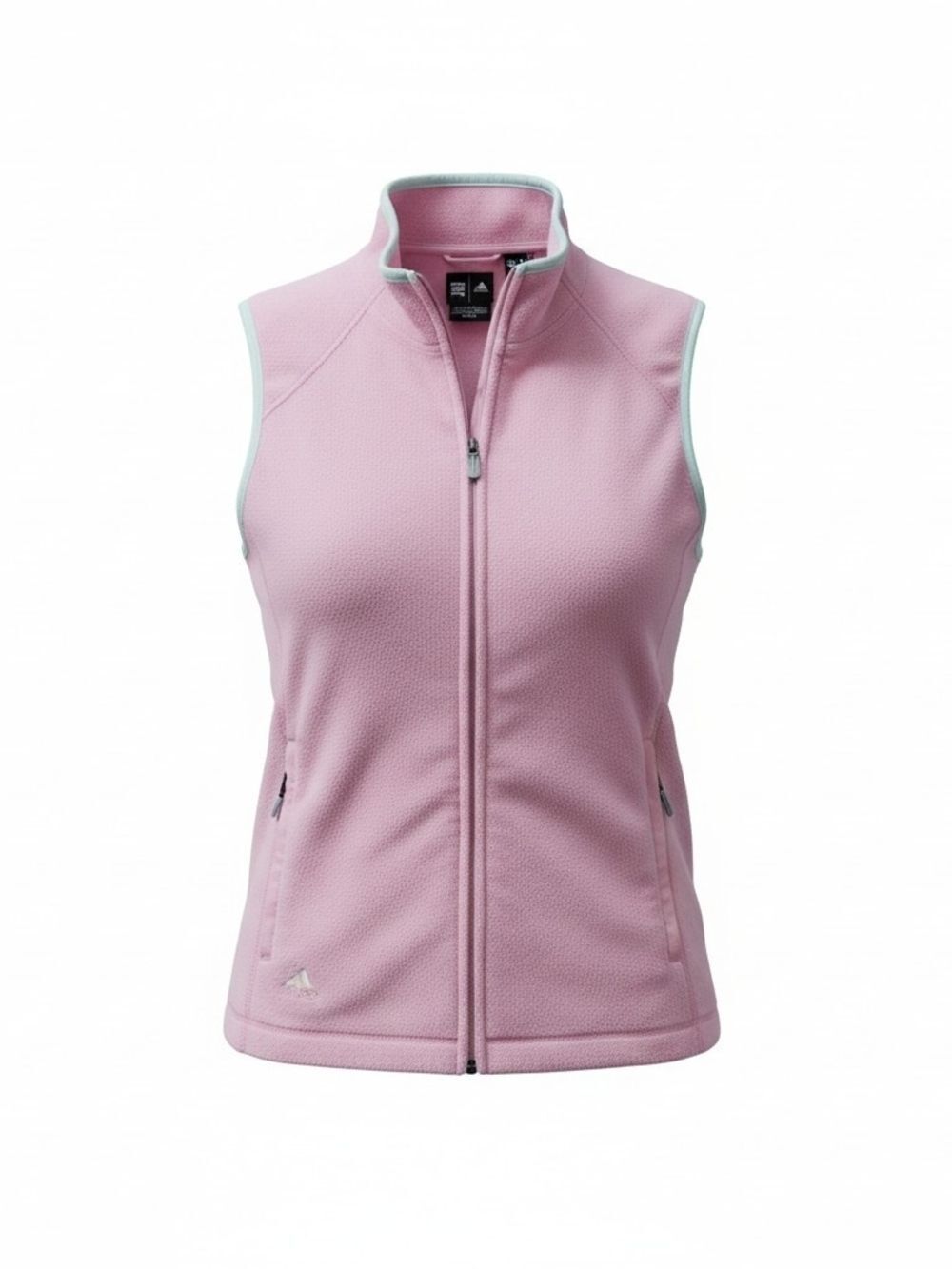 adidas Light Pink Full-Zip Sleeveless Fleece Vest Size Medium